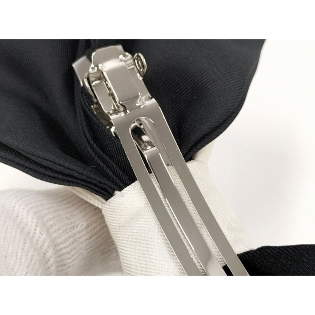 CHANEL - CHANEL リボン バレッタ ブラック ホワイト B23Cの通販 CHANEL - CHANEL リボン バレッタ ブラック ホワイト B23Cの通販