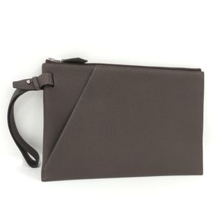 エルメス(Hermes)のHERMES カバ ヴェルティージュ クラッチバッグ レザー ダークブラウン(セカンドバッグ/クラッチバッグ)