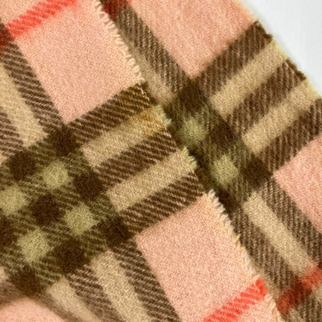 BURBERRY(バーバリー)のBurberrys マフラー　カシミヤ　ノバチェック　ピンク　古着女子　オールド レディースのファッション小物(マフラー/ショール)の商品写真