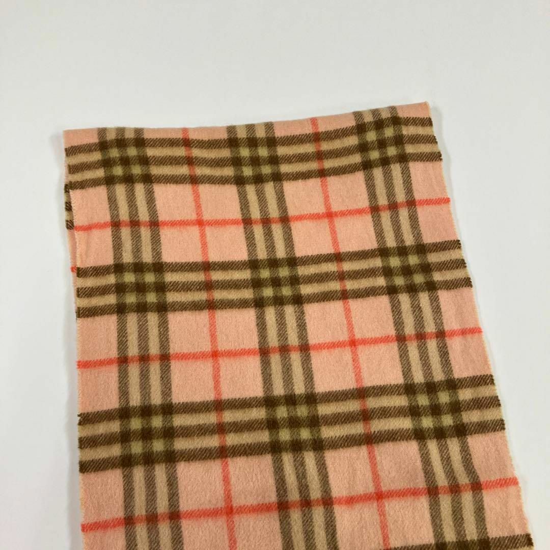 BURBERRY(バーバリー)のBurberrys マフラー　カシミヤ　ノバチェック　ピンク　古着女子　オールド レディースのファッション小物(マフラー/ショール)の商品写真