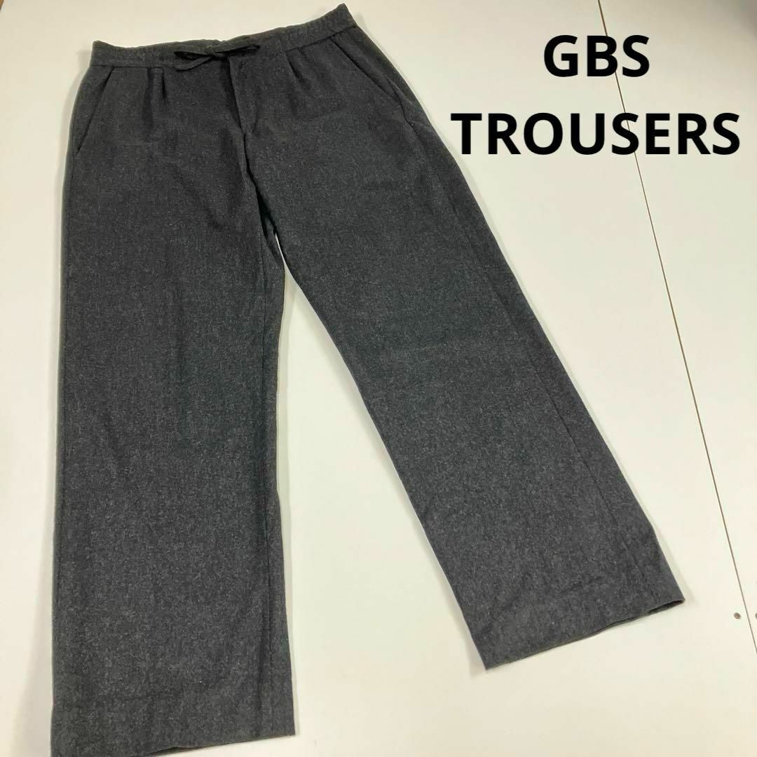 GBS TROUSERS(ジービーエストラウザーズ)のGBS TROUSERS ウールパンツ　スラックス　シェフパンツ　古着　グレー メンズのパンツ(その他)の商品写真