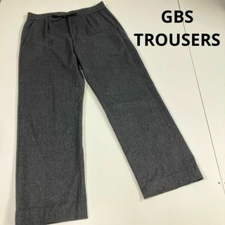 GBS TROUSERS - GBS TROUSERS ウールパンツ　スラックス　シェフパンツ　古着　グレー