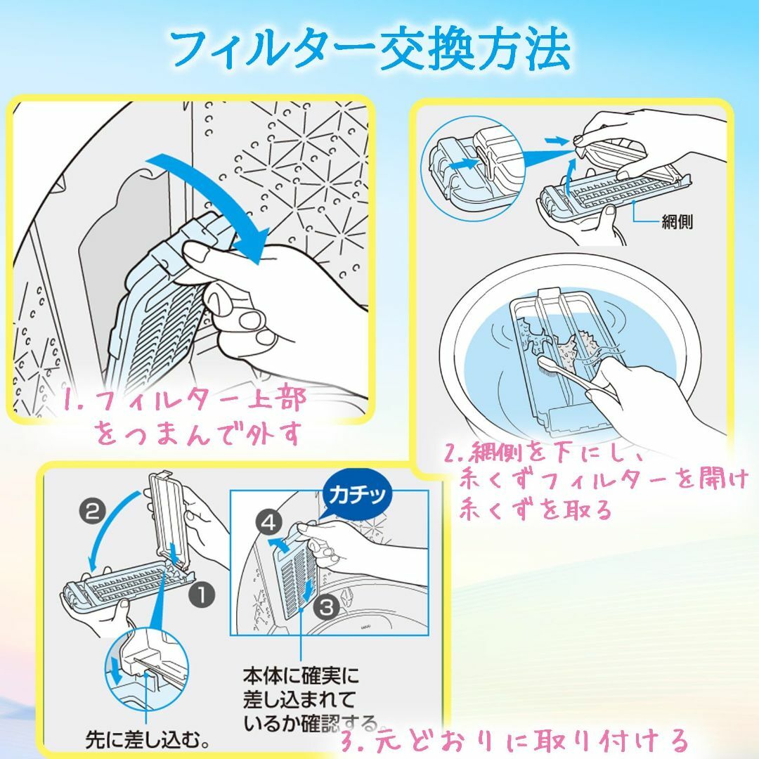 ISTORA 洗濯機用 糸くずフィルター Panasonic パナソニック適用  スマホ/家電/カメラの生活家電(洗濯機)の商品写真