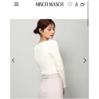 ミッシュマッシュ(MISCH MASCH)の【未使用タグ付き】Vネックリブニット(ニット/セーター)