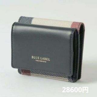 ブルーレーベルクレストブリッジ(BLUE LABEL CRESTBRIDGE)の【新品】ブルーレーベルクレストブリッジ　二つ折り財布　べ　バーバリー　142(財布)