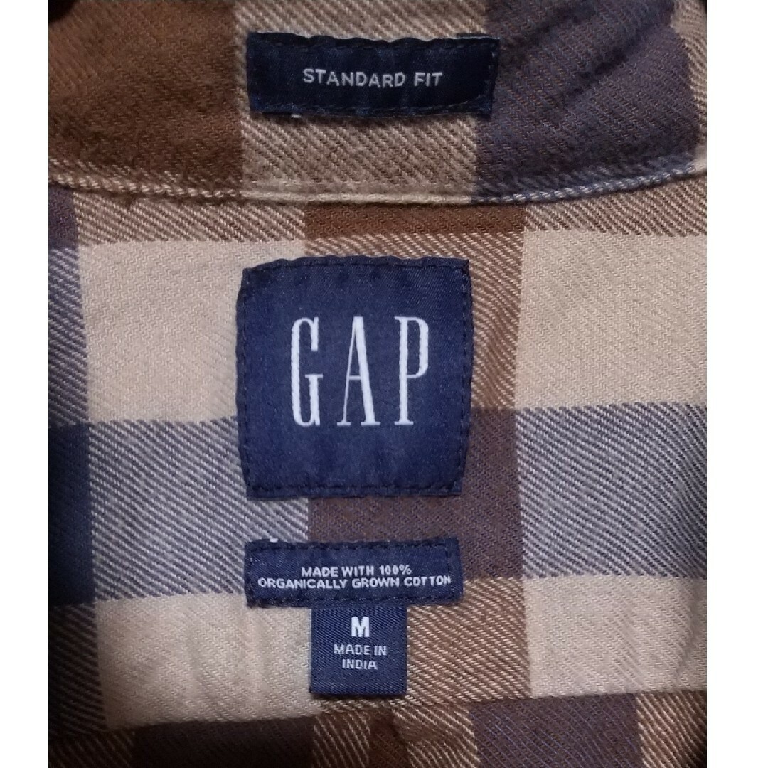 GAP(ギャップ)の90s オールドギャップ　チェック　oldgap チェックシャツ　ブラウン メンズのトップス(シャツ)の商品写真