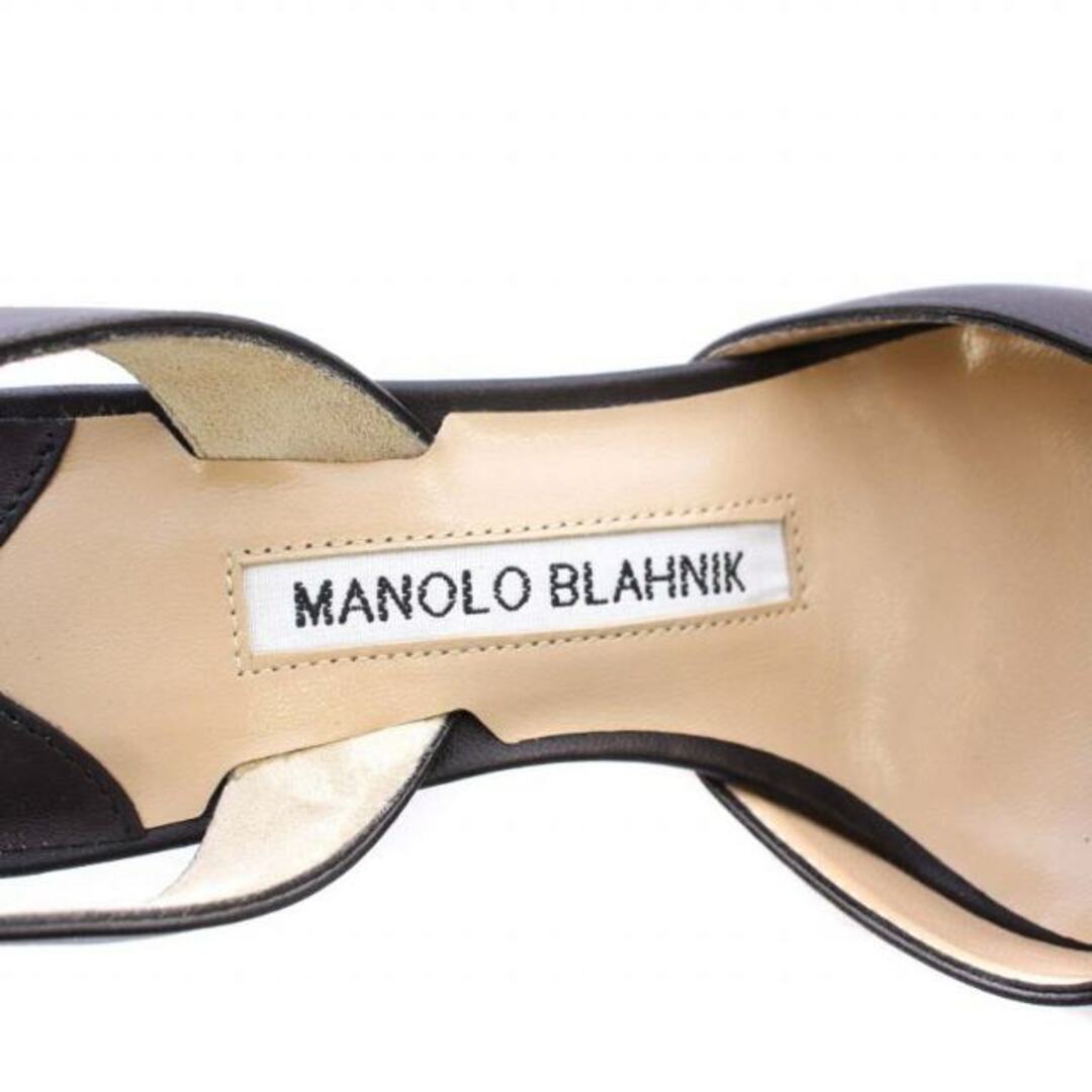 MANOLO BLAHNIK(マノロブラニク)のマノロブラニク キャロリン パンプス 22cm 黒 9XX-0763-0022 レディースの靴/シューズ(ハイヒール/パンプス)の商品写真