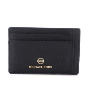 マイケルコース(Michael Kors)のマイケルコース カードケース パスケース PVC ロゴ 黒 32T0GT9D5L(名刺入れ/定期入れ)