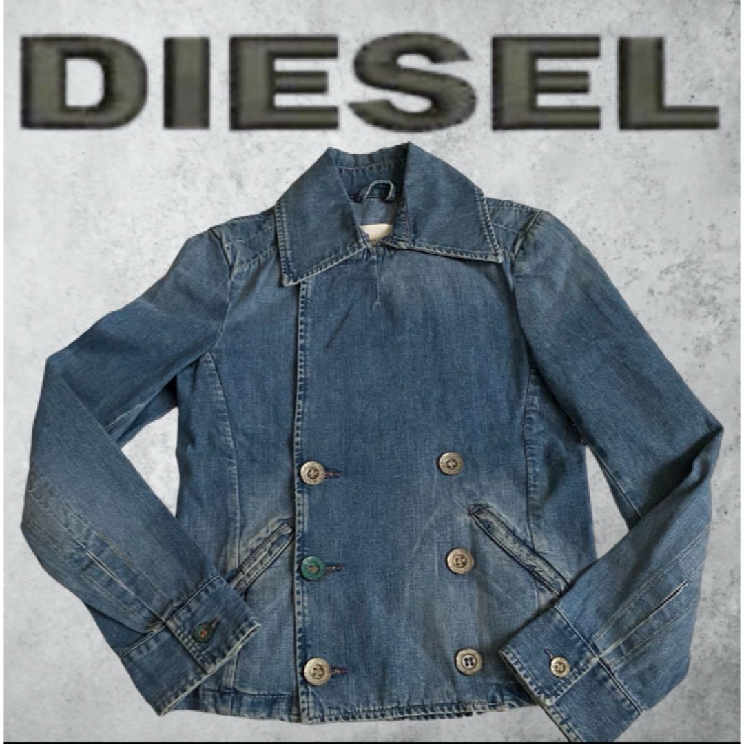 DIESEL(ディーゼル)のDIESEL ディーゼル　ダブル　カラーボタン　デニムジャケット　GジャンY2K レディースのジャケット/アウター(Gジャン/デニムジャケット)の商品写真
