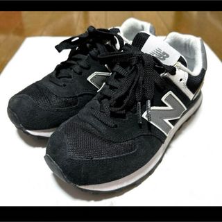 ニューバランス(New Balance)のnew balance  574  スニーカー  22cm   黒(スニーカー)