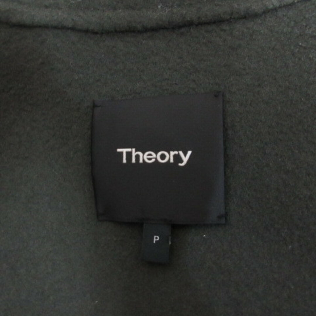 theory(セオリー)のセオリー theory ウール カシミヤ ダブル コート P カーキ 腰紐付き レディースのジャケット/アウター(その他)の商品写真