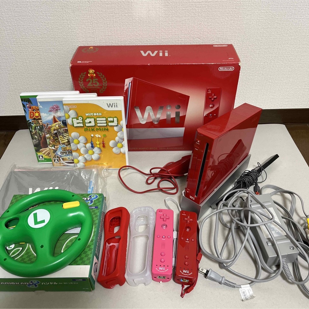 WII スーパーマリオ25周年モデル　その他ソフト等セット