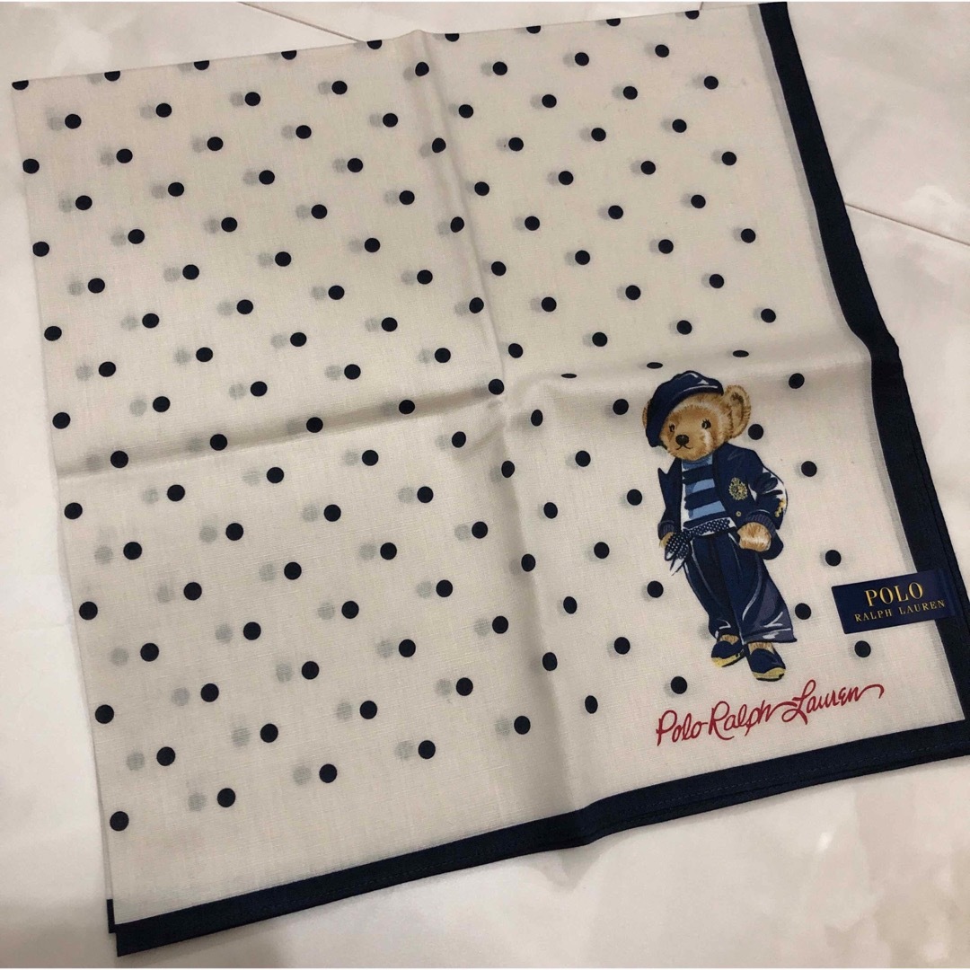 POLO RALPH LAUREN(ポロラルフローレン)のボロラルフローレン  新品ハンカチ　ベア レディースのファッション小物(ハンカチ)の商品写真