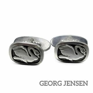 ジョージジェンセン(Georg Jensen)の【美品】GEORG JENSEN カフス SV925 スワン CTV(カフリンクス)