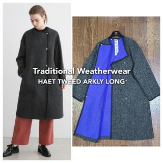 トラディショナルウェザーウェア(TRADITIONAL WEATHERWEAR)の【美品】 トラディショナルウェザーウェア ツイード ARKLEY コート(ロングコート)