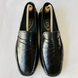 TOD'S - TOD'S トッズ 黒 コインローファー 25.5cm 除菌・消臭済み