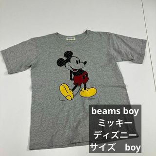 ビームス(BEAMS)のbeams BOY Tシャツ　ミッキー　古着女子　グレー　ディズニー(カットソー(半袖/袖なし))