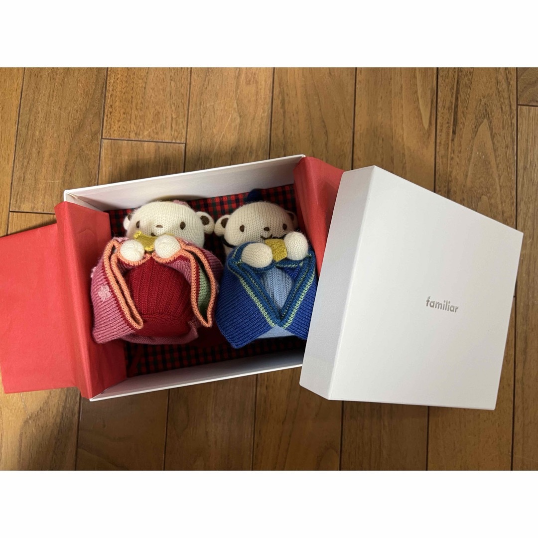 今週いっぱい17500円にてfamiliar ファミリア ひな人形 編みぐるみ 今週いっぱい17500円にてfamiliar ファミリア ひな人形 編みぐるみ