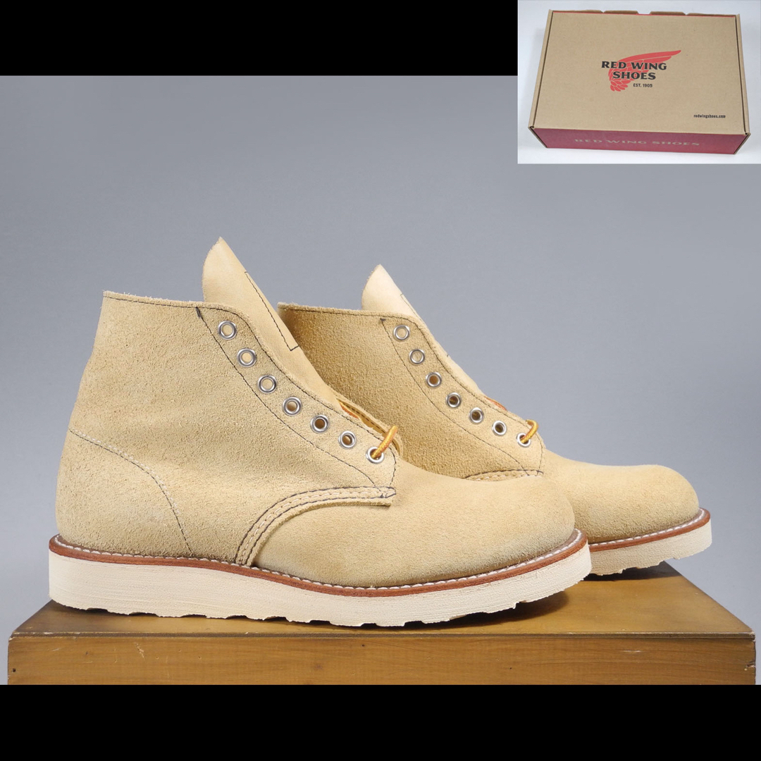 REDWING(レッドウィング)の8167セッターベージュスエード現行羽タグ8173 8166 875 8875 メンズの靴/シューズ(ブーツ)の商品写真