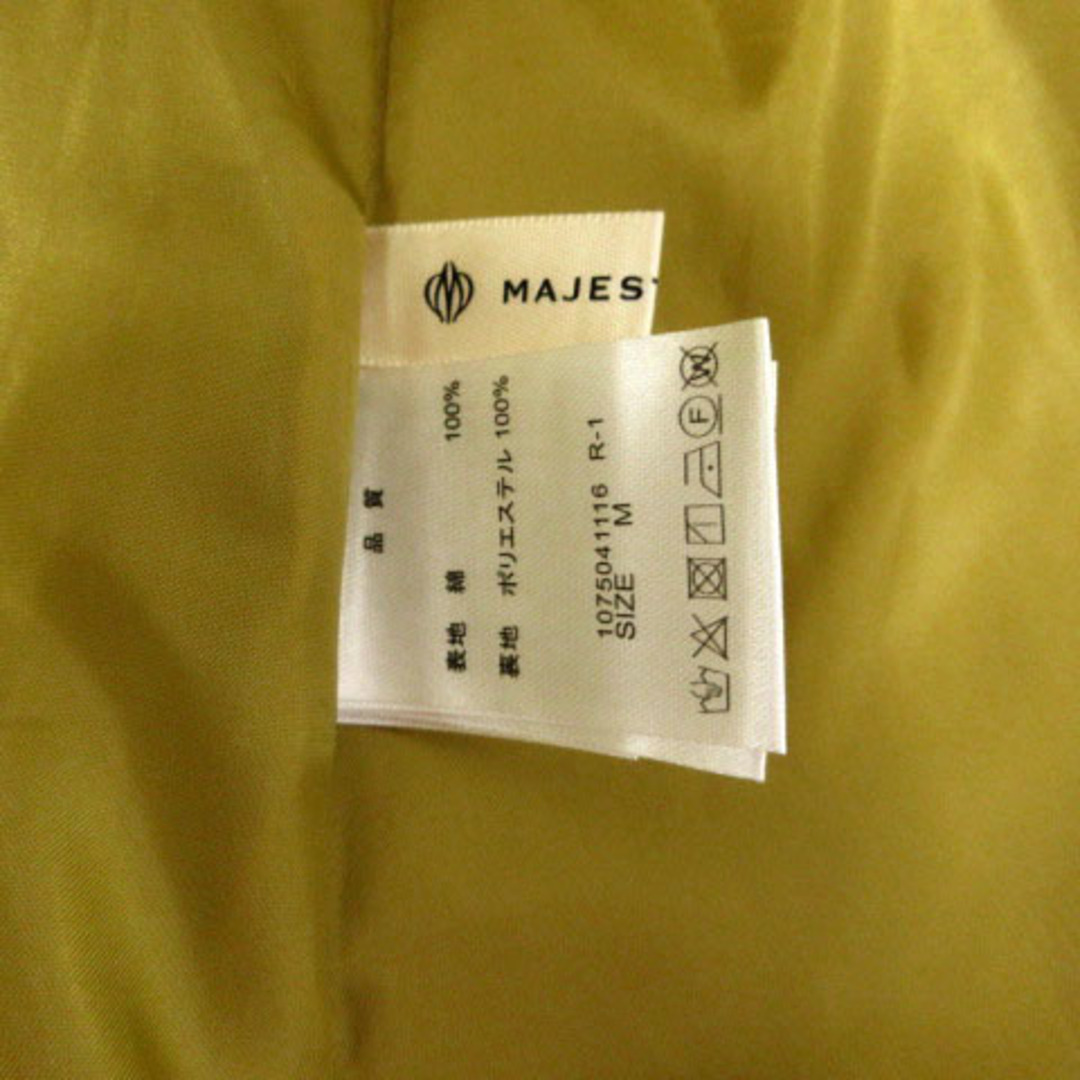 MAJESTIC LEGON(マジェスティックレゴン)のマジェスティックレゴン スカート ギャザー ラップ風 ミディ丈 マスタード M レディースのスカート(ひざ丈スカート)の商品写真