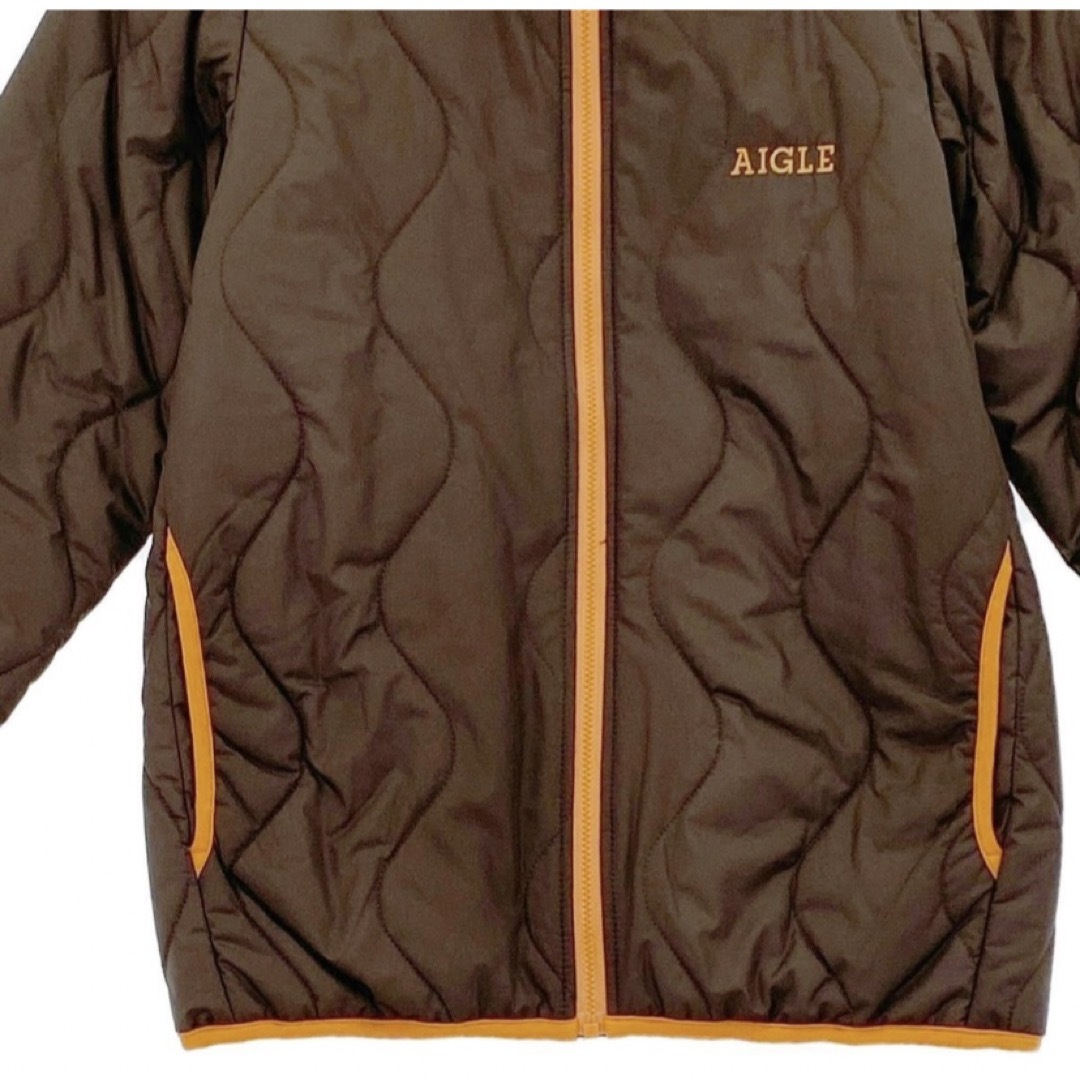 AIGLE(エーグル)のエーグル　中綿ジャケット　アウター　ダウン　メンズXS   ブラウン　AIGLE メンズのジャケット/アウター(ダウンジャケット)の商品写真