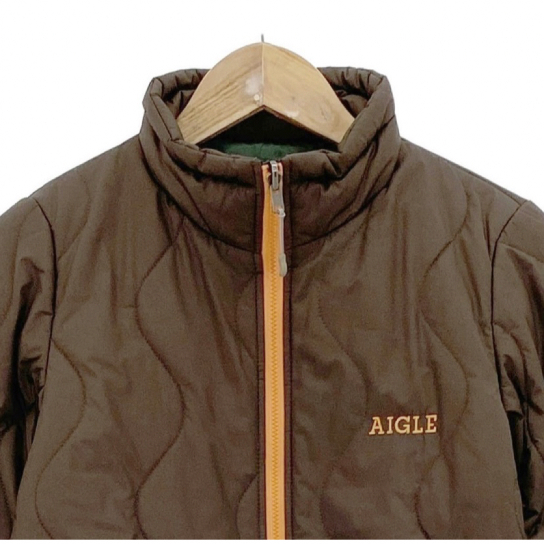 AIGLE(エーグル)のエーグル　中綿ジャケット　アウター　ダウン　メンズXS   ブラウン　AIGLE メンズのジャケット/アウター(ダウンジャケット)の商品写真