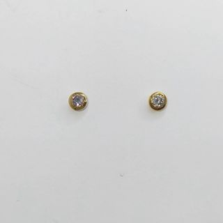 天然ダイヤモンド　ピアス　diamond 0.05 0.10 覆輪　覆輪(ピアス)