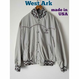 West Ark スタジャン　ブルゾン　90's古着　USA製　ネイティブ柄(スタジャン)