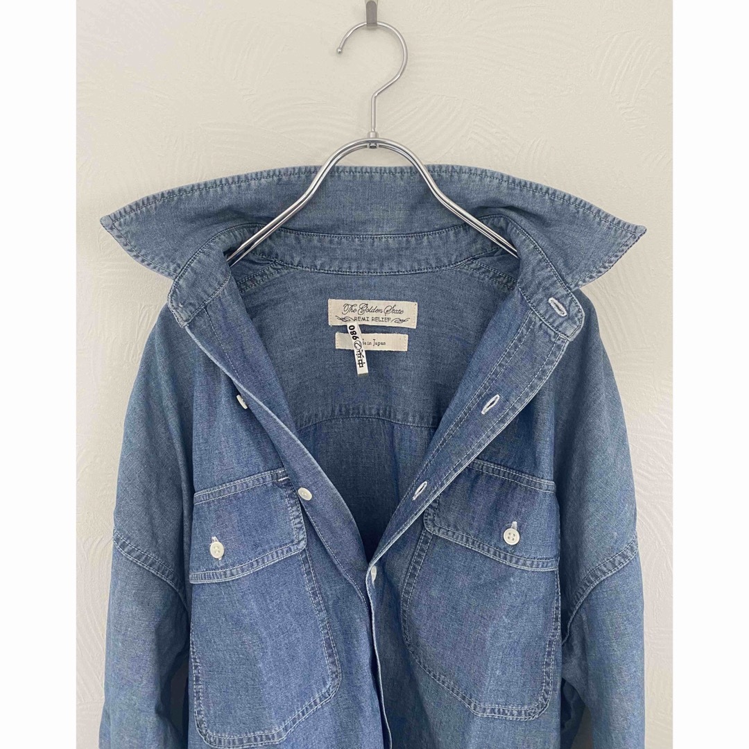 L'Appartement DEUXIEME CLASSE(アパルトモンドゥーズィエムクラス)のL'Appartement【レミレリーフ】Chambray Shirt　ブルー レディースのトップス(シャツ/ブラウス(長袖/七分))の商品写真