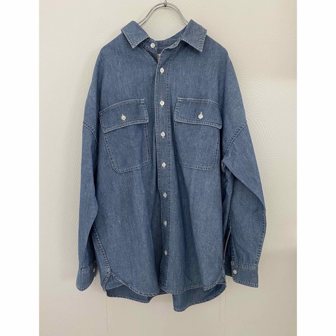 L'Appartement DEUXIEME CLASSE(アパルトモンドゥーズィエムクラス)のL'Appartement【レミレリーフ】Chambray Shirt　ブルー レディースのトップス(シャツ/ブラウス(長袖/七分))の商品写真