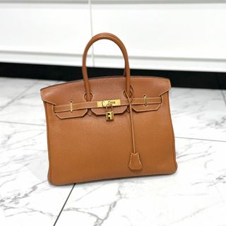 エルメス(Hermes)のHERMES エルメス バーキン35 トゴ ゴールド(ハンドバッグ)