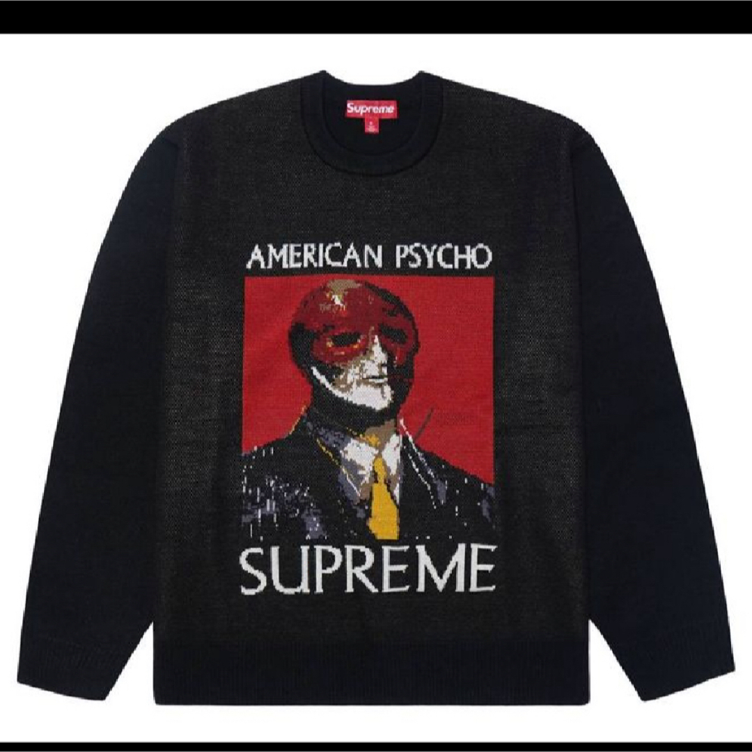 Supreme American Psycho Sweater Black着丈71cm - ニット/セーター