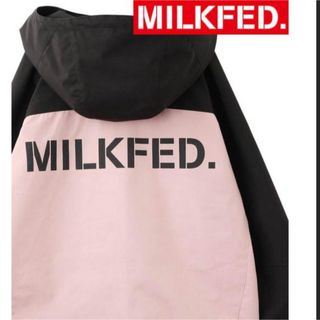 ミルクフェド(MILKFED.)のMILKFED.ピンクのバックロゴブルゾン(ブルゾン)