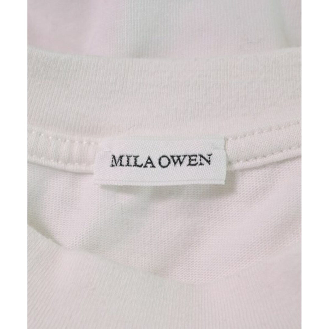 Mila Owen(ミラオーウェン)のMila Owen ミラオーウェン Tシャツ・カットソー 0(S位) 白 【古着】【中古】 レディースのトップス(カットソー(半袖/袖なし))の商品写真