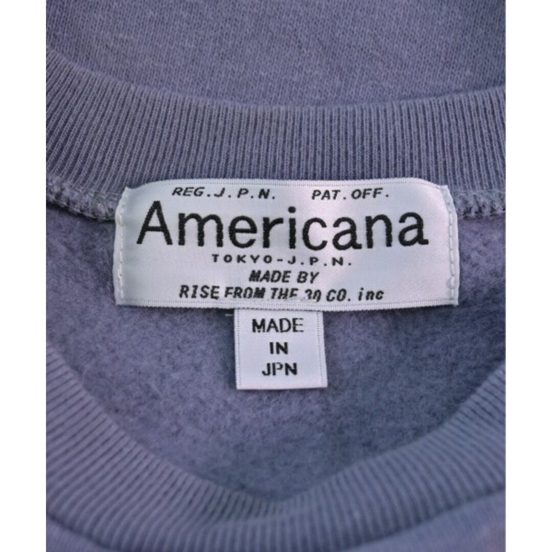 AMERICANA(アメリカーナ)のAmericana アメリカーナ スウェット F ブルーグレー系 【古着】【中古】 レディースのトップス(トレーナー/スウェット)の商品写真