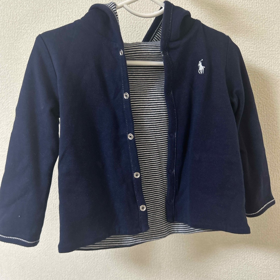 Ralph Lauren(ラルフローレン)のラルフローレン　リバーシブルパーカー キッズ/ベビー/マタニティのベビー服(~85cm)(カーディガン/ボレロ)の商品写真