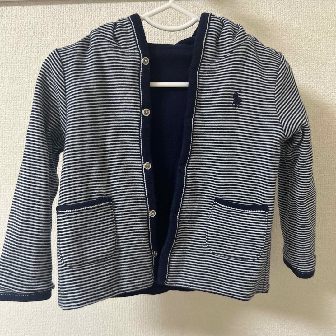 Ralph Lauren(ラルフローレン)のラルフローレン　リバーシブルパーカー キッズ/ベビー/マタニティのベビー服(~85cm)(カーディガン/ボレロ)の商品写真