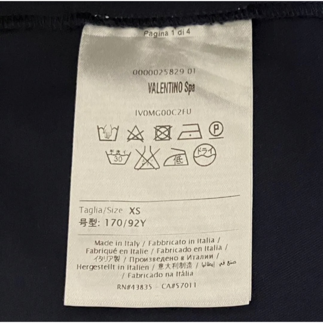 VALENTINO(ヴァレンティノ)の【希少】VALENTINO　ヴァレンティノ　クルーネックTシャツ　ユニセックス メンズのトップス(Tシャツ/カットソー(半袖/袖なし))の商品写真