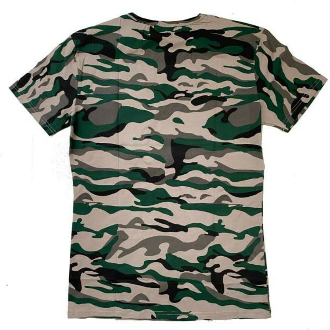 Tシャツ メンズジム筋トレフィットネススポーツウェア　Lサイズ迷彩 メンズのトップス(Tシャツ/カットソー(半袖/袖なし))の商品写真