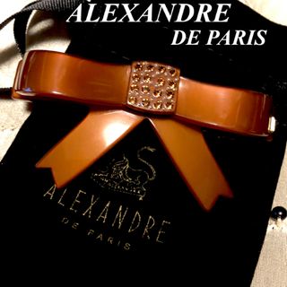 アレクサンドルドゥパリ(Alexandre de Paris)のアレクサンドルドゥパリ　人気♡十和子リボン♡ビジューたっぷり♡リボンバレッタ中(バレッタ/ヘアクリップ)