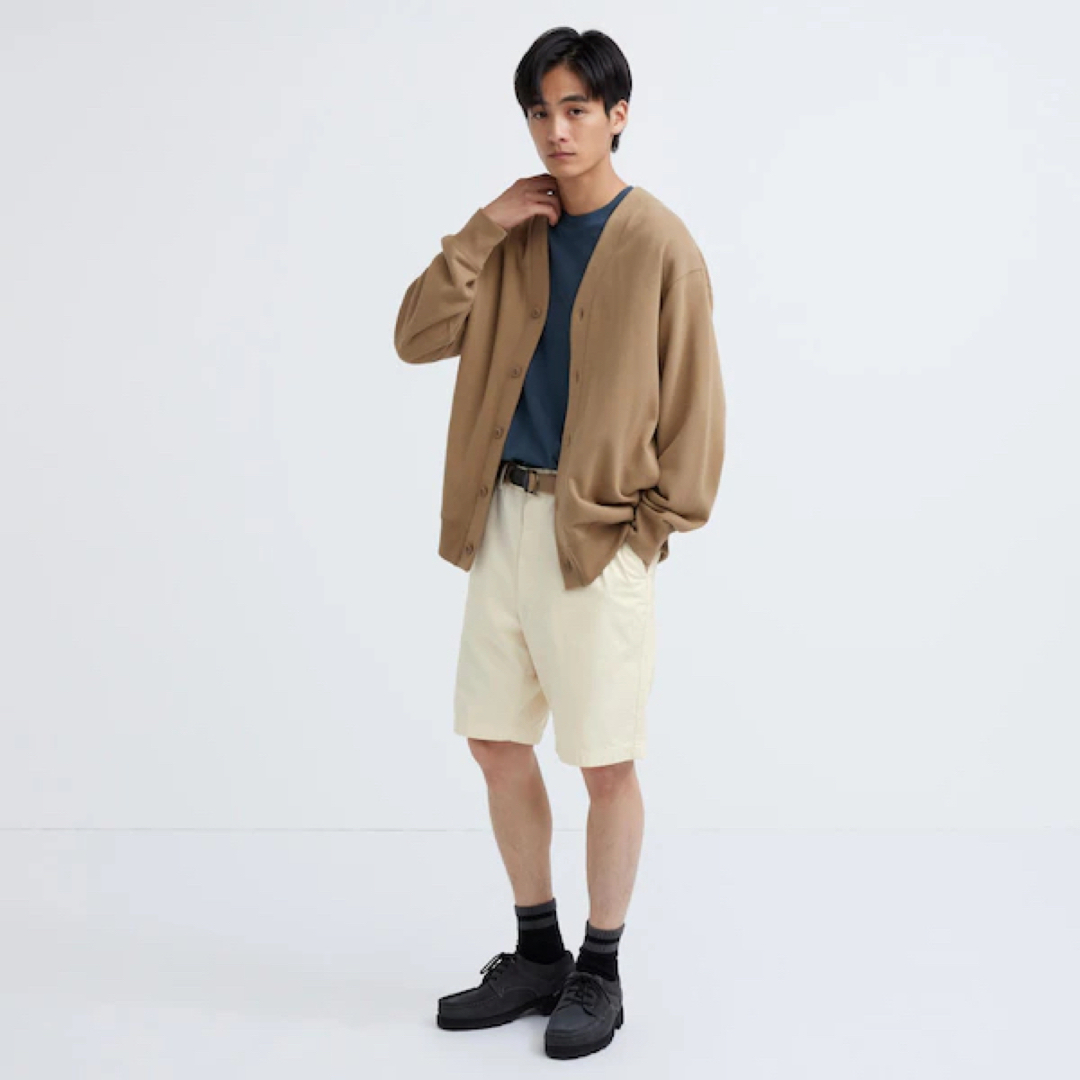 UNIQLO(ユニクロ)のSサイズ☆ユニクロ☆チノショーツ　メンズ　ウエスト68〜76センチ　オフホワイト メンズのパンツ(ショートパンツ)の商品写真