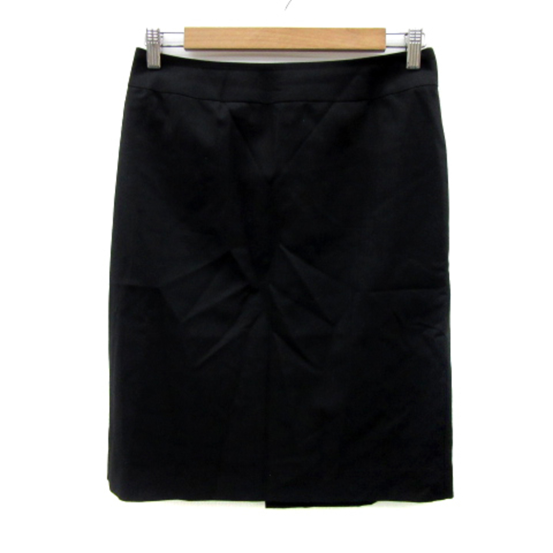 UNITED ARROWS(ユナイテッドアローズ)のユナイテッドアローズ タイトスカート ヘリンボーン柄 スリット ウール 40 黒 レディースのスカート(ひざ丈スカート)の商品写真