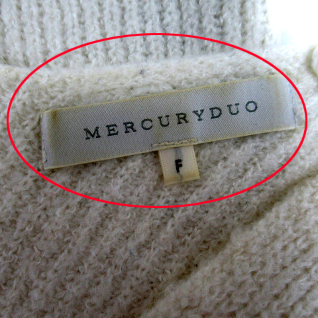 MERCURYDUO(マーキュリーデュオ)のマーキュリーデュオ ニット カットソー ロング丈 長袖 レース シースルー F レディースのトップス(ニット/セーター)の商品写真