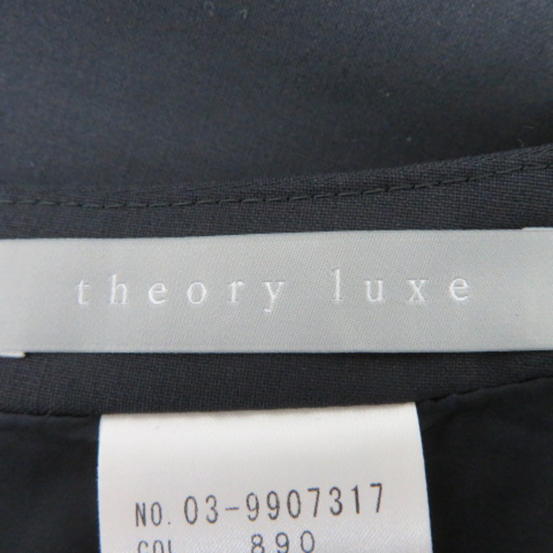 Theory luxe(セオリーリュクス)のセオリーリュクス フレアスカート ギャザースカート ひざ丈 無地 ウール 36 レディースのスカート(ひざ丈スカート)の商品写真