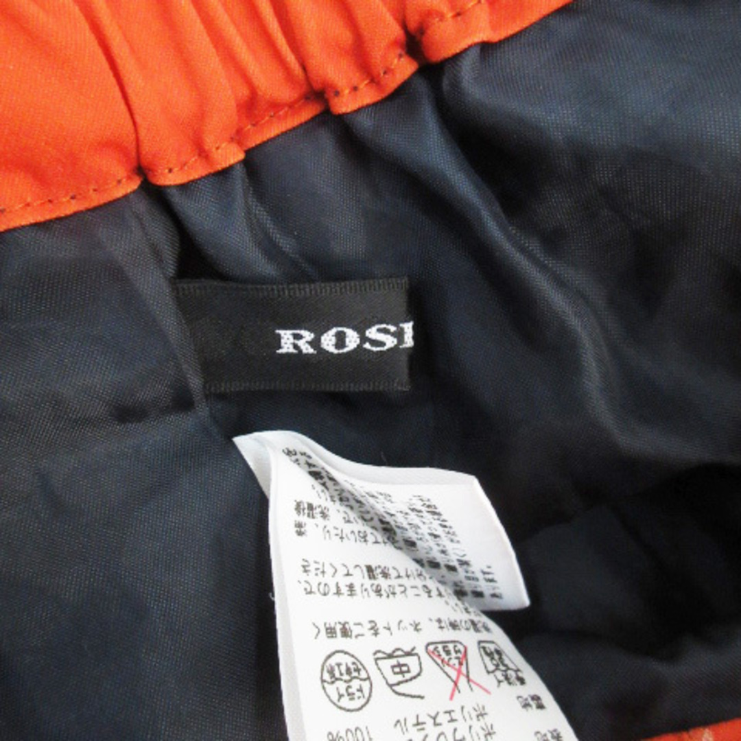 ROSE BUD(ローズバッド)のローズバッド イージーパンツ ストレートパンツ ロング丈 総柄 F 黒 白 レディースのパンツ(その他)の商品写真