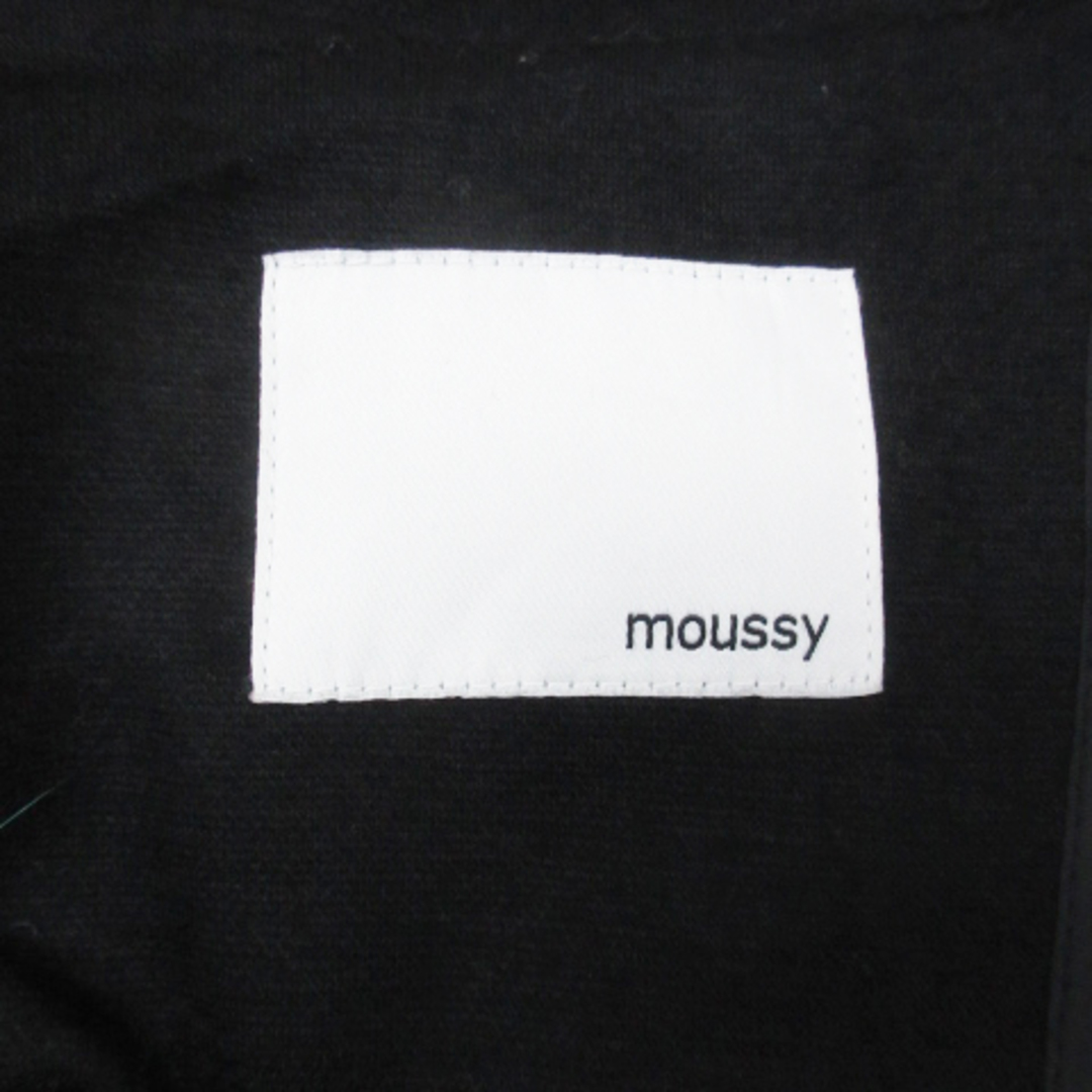 moussy(マウジー)のマウジー チェスターコート ロング丈 オープンカラー シングルボタン 2 黒 レディースのジャケット/アウター(その他)の商品写真