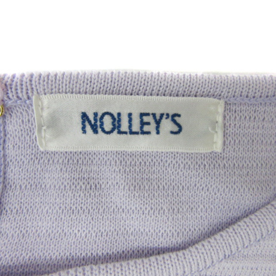 NOLLEY'S(ノーリーズ)のノーリーズ Tシャツ カットソー 長袖 ラウンドネック 無地 38 ライラック レディースのトップス(Tシャツ(長袖/七分))の商品写真