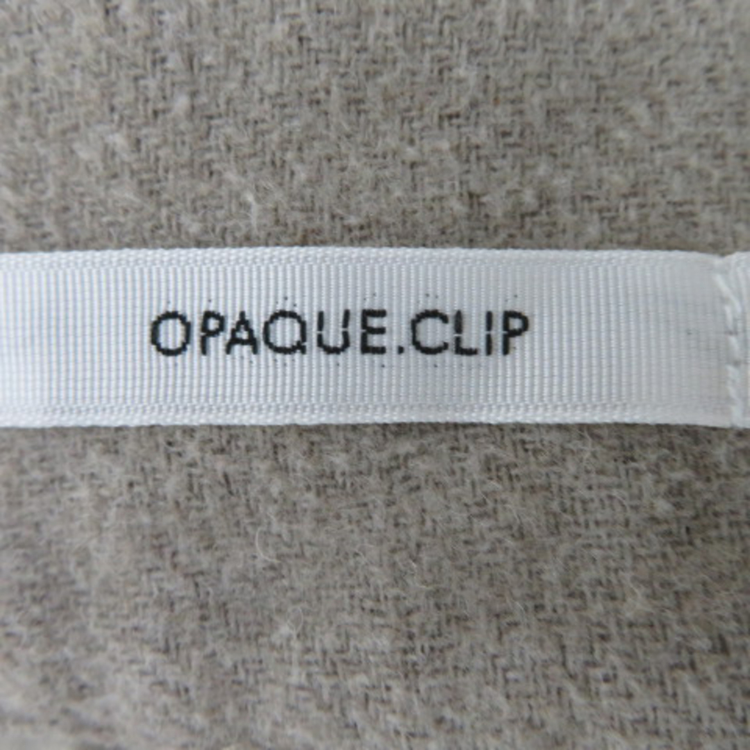 OPAQUE.CLIP(オペークドットクリップ)のオペークドットクリップ ガウチョパンツ ワイドパンツ 七分丈 無地 ウール混 レディースのパンツ(その他)の商品写真