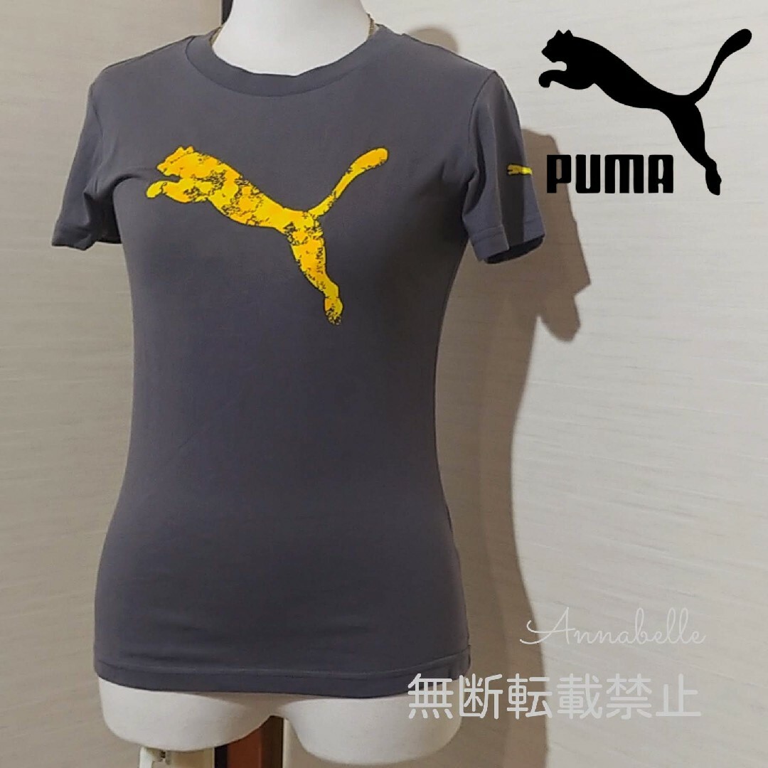 PUMA(プーマ)の美品 PUMA 半袖 Tシャツ プーマ レディース ロゴ入りTシャツ レディースのトップス(Tシャツ(半袖/袖なし))の商品写真