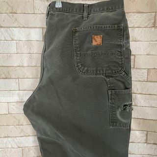 カーハート(carhartt)のカーハート ペインターパンツ 革タグ ダック カーキ 44×32(ペインターパンツ)